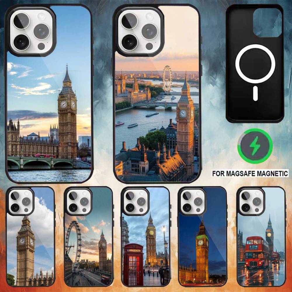 Phone Cases London - เคสโทรศัพท์ลายบิ๊กเบน ลอนดอน สำหรับ iPhone 18, 17,