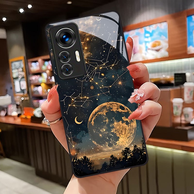 Phone Cases Xiaomi 15 - เคสโทรศัพท์ลายกลุ่มดาวพระจันทร์สีน้ำเงินเข้ม สำหรับ Redmi Note 15 14
