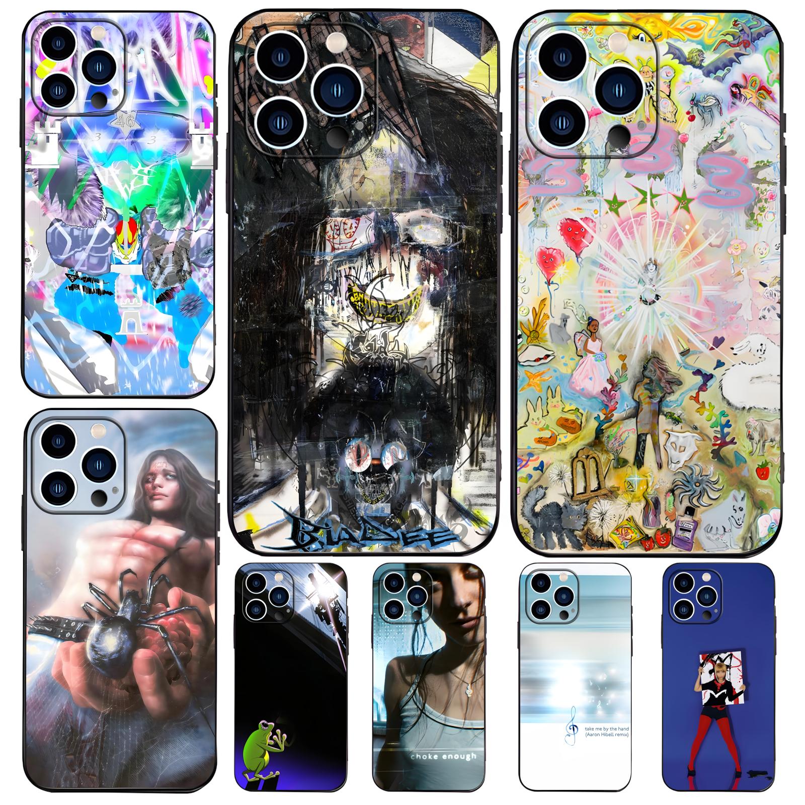 Phone Cases For Iphone 16 - เคสโทรศัพท์ลายอัลบั้มเพลง B-Bladee 333 สำหรับ iPhone17 16