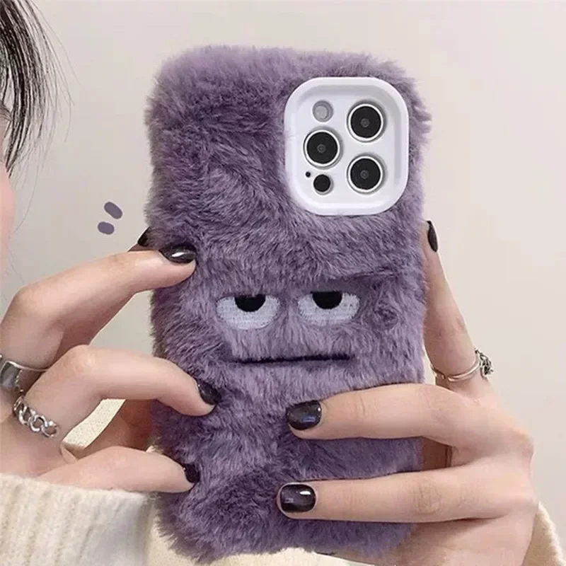 Phone Cases For Iphone 16 - เคสโทรศัพท์ขนนุ่มฟู ลายมอนสเตอร์น่ารัก สำหรับ iPhone 17 Air