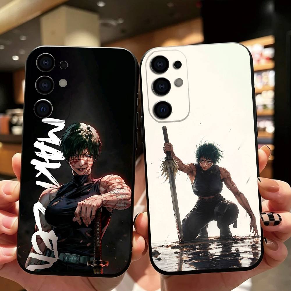 Phone Cases Jujutsu Kaisen - เคสโทรศัพท์ Jujutsu Kaisen มากิ เซนิน ซิลิโคนนิ่มสีดำ