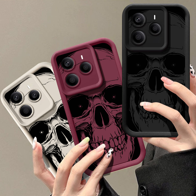 เคสโทรศัพท์ลายหัวกะโหลกสีดำเท่ - Phone Cases Xiaomi 15 บทวิจารณ์และราคา