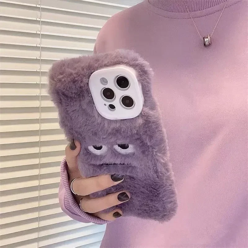 เคสโทรศัพท์ขนนุ่มฟู ลายมอนสเตอ - Phone Cases For Iphone 16 บทวิจารณ์และราคา